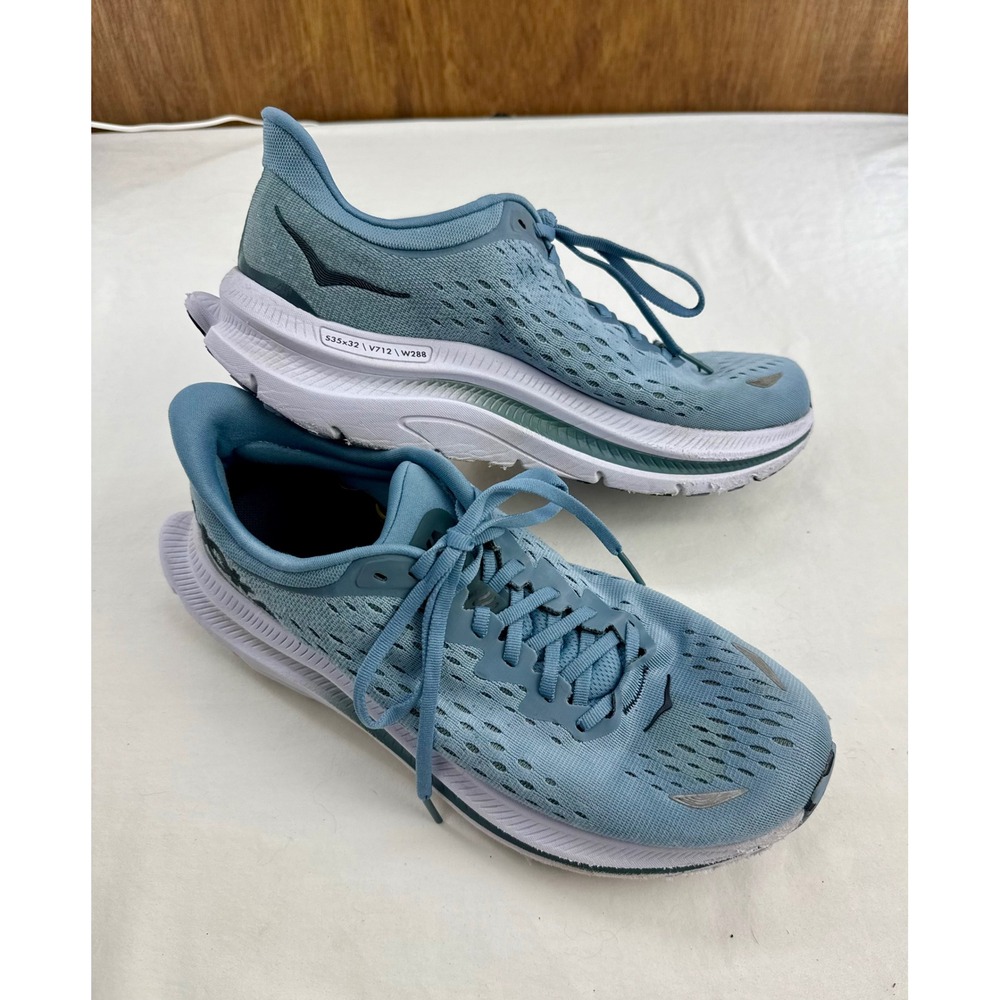 Hoka Kawana Mens Blue Slate Mesh Road Running Shoes Sneakers 9D